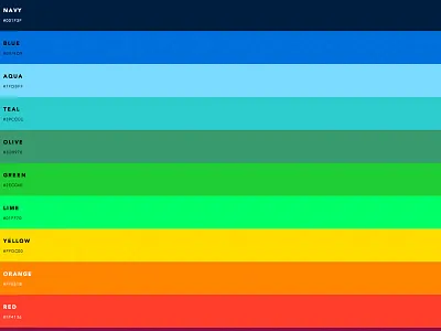 clrs.cc aqua blue color colors green lime navy oliver orange red teal yellow