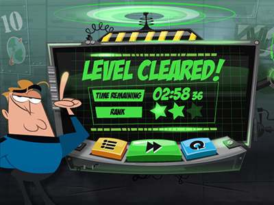 Panic Station Level Cleared character design game gui illustration mobile sci fi science fiction scifi ui