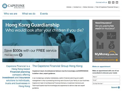 Capstone Financial Website website