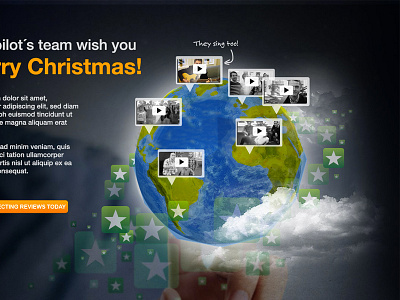 Xmas landing page canción christmas earth felicitación globe globo jingle navidad tierra video xmas