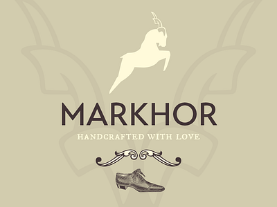 Brand identity: The markhor finished afghanistan capra falconeri final finished brand handcrafted jump love markhor northern pakistan shoes