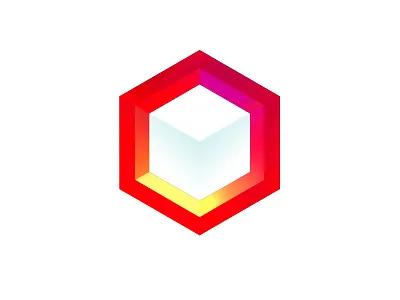 Unused logo concept geometric gradients lighting logo