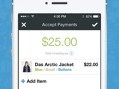Shopify Accept Payments app ios7 iphone payments