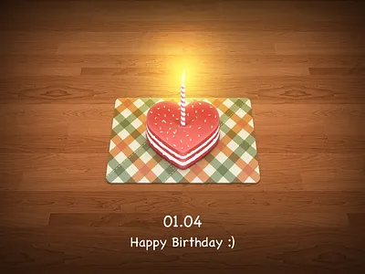 Happy Birthday birthday cake candle happy birthday heart photoshop