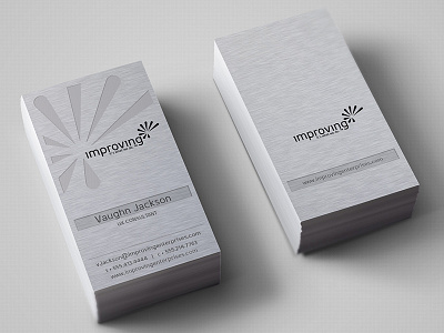 Improving Metal Business Card branding business card design