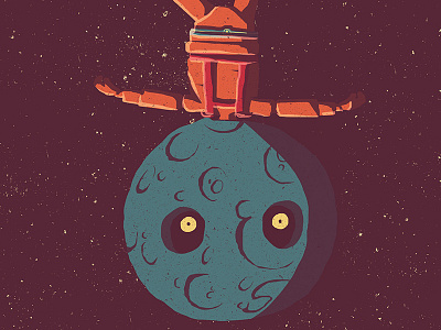 Inside the Moon version 2 illustration inside the moon unwork experiment