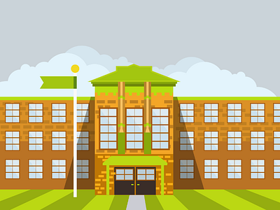 School illustration illustration school vector