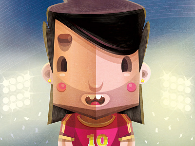 Sergi boris hasabike card deck character character design football illustration soccer spain