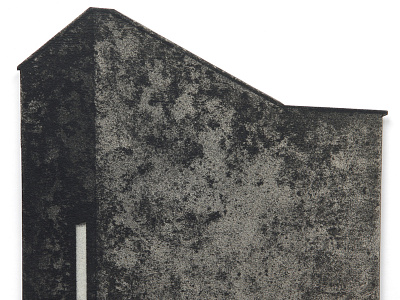 House 1 black and white illustration painting stencil