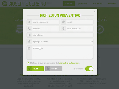 Quote Form estimate flat form switcher ui