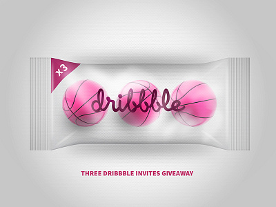 Dribbble invites design dribbble invite invites packaging photoshop pink