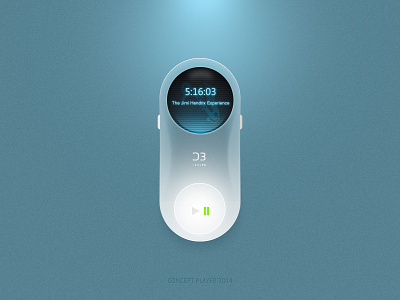 Concept Player concept future mp3 player song track