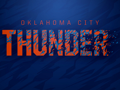 NBA Team Type Treatment adidas camo font nba oklahoma city pattern thunder type