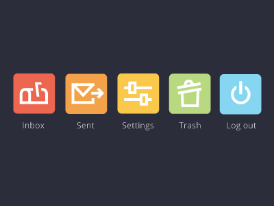 Mail Icons icons mail ui