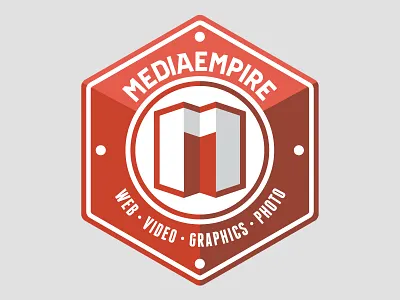 Mediaempire badge brand id identity logo