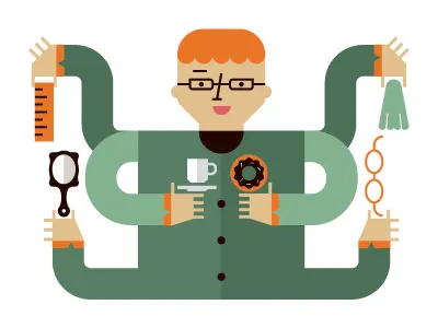 optical service arms eye vector