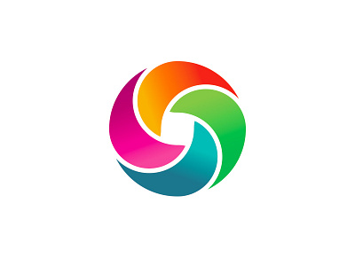 Symbol blue colorful green orange pink geometry red symbol