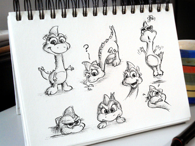 Sketching Cute cartoon character cute doodle illustration mascot pencil process progress rough sketch wip