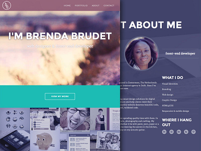 Brendabrudet merriweather montserrat portfolio responsive single page ui web web ui website