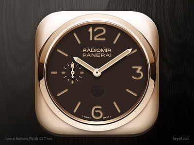 Panerai Radiomir Watch icon david im dont steal heysd icon ios iphone panerai photoshop radiomir rose gold