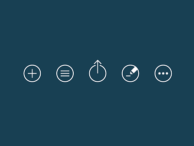 Weekend icons cta design flat icons line mobile design simple ui web design