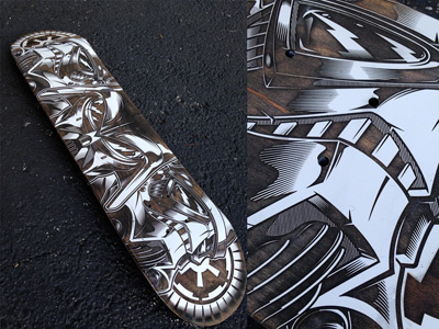 Laser Engraved Vader Skate Deck darth vader skateboard star wars starwars stormtrooper stormtrooper art stormtrooper vector vader