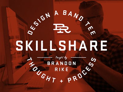 My Skillshare Class apparel band class design merch office process shirts skillshare tee work