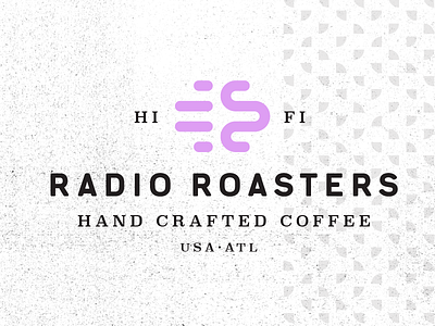 Coffee Identity branding coffee identity logo radio texture usa waves