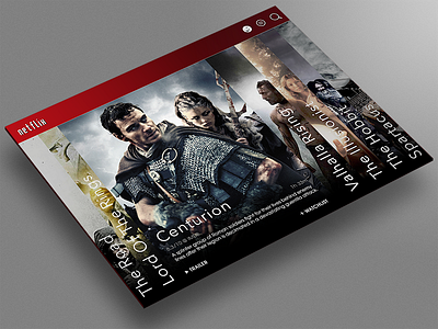 Netflix : Redesign Concept concept netflix redesign touch ui ux