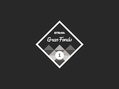 Gran Fondo January Badge badge branding gran fondo strava