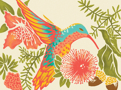 Hospitality with Southern Flair Reception & Tradeshow bottlebrush floral hummingbird invitation nature southern