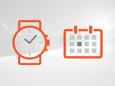 Icon Dribbble calendar colorado date icons time watch