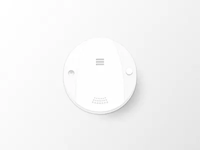 Alarm 3d alarm brann fire white