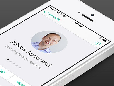 Customer Details in Base ios ui design