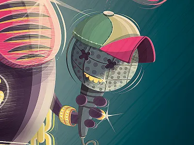 Hip Hop Mic boris hasabike character character design hip hop hiphop illustration mic vector