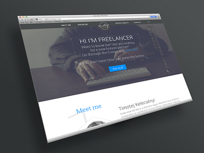Timotejos - personal site background flat freelancer keyboard personal photo simple web