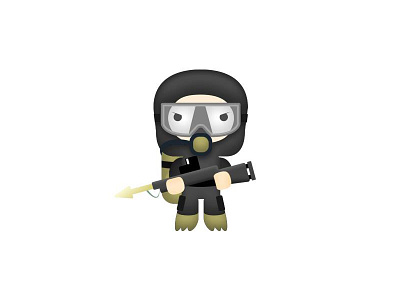 Scuba app army chracter