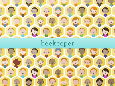 Beekeeper illustration logo vector