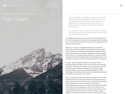 Squarespace Blog blog gotham interactive layout mountain squarespace web