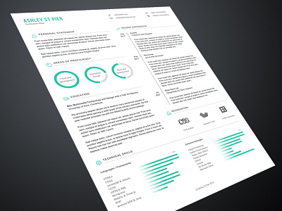 New CV Design cv print