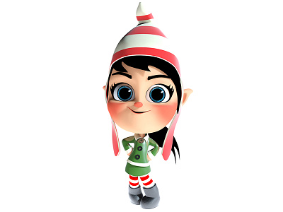 Elfrender 3d animation character