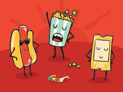 Festival Characters assets characters festival film hand drawn illustrator kids logo movies