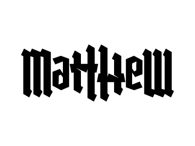 Matthew Ambigram ambigram design logo