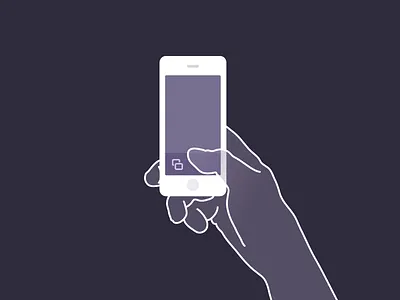 Mobile ghosthand gadget illustration interaction ui