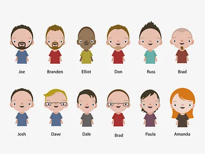 D I Avatars avatars illustration vector