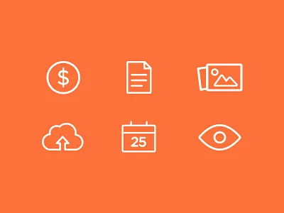 Icons glyph icon line simple ui