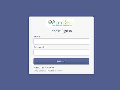 Accureg New App login