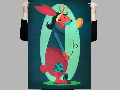 Birthday Bunny bunny illustration rabbit vector