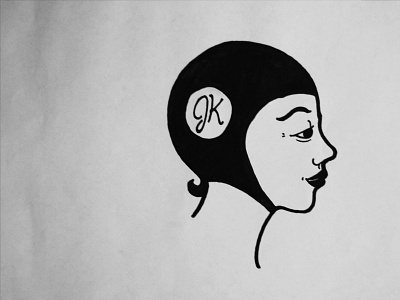 Jackknife Sketches: Diver Bust custom diver illustration jackknife margaret kilgallen oregon portland simple typography