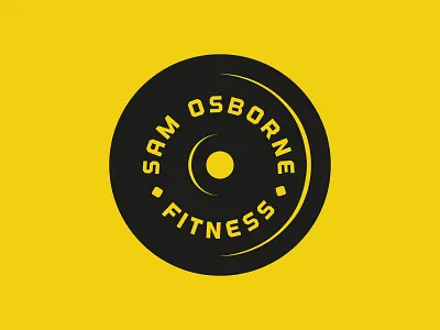 SAM OSBORNE FITNESS fitness illustration logo minimal monocolour personal trainer simple weights